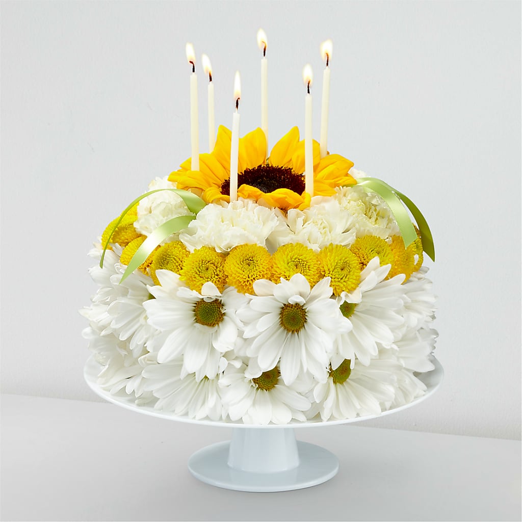Birthday Smiles Floral Cake – MARAVILLA'S FLOWER SHOP, Sacramento CA