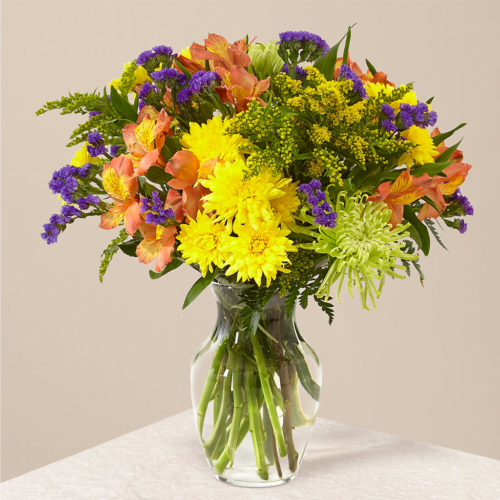 Marmalade Skies Bouquet – MARAVILLA'S FLOWER SHOP, Sacramento CA