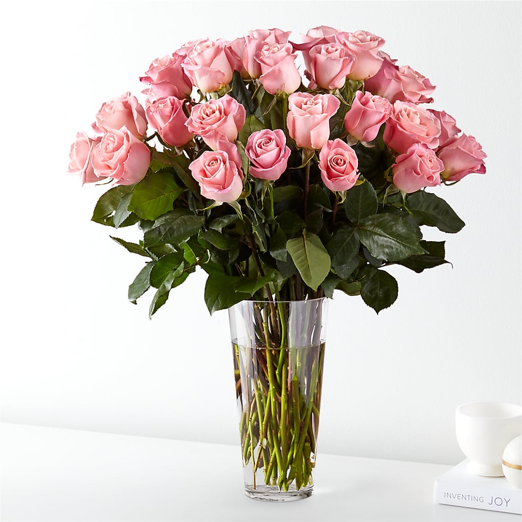 Long Stem Pink Rose Bouquet – MARAVILLA'S FLOWER SHOP, Sacramento CA