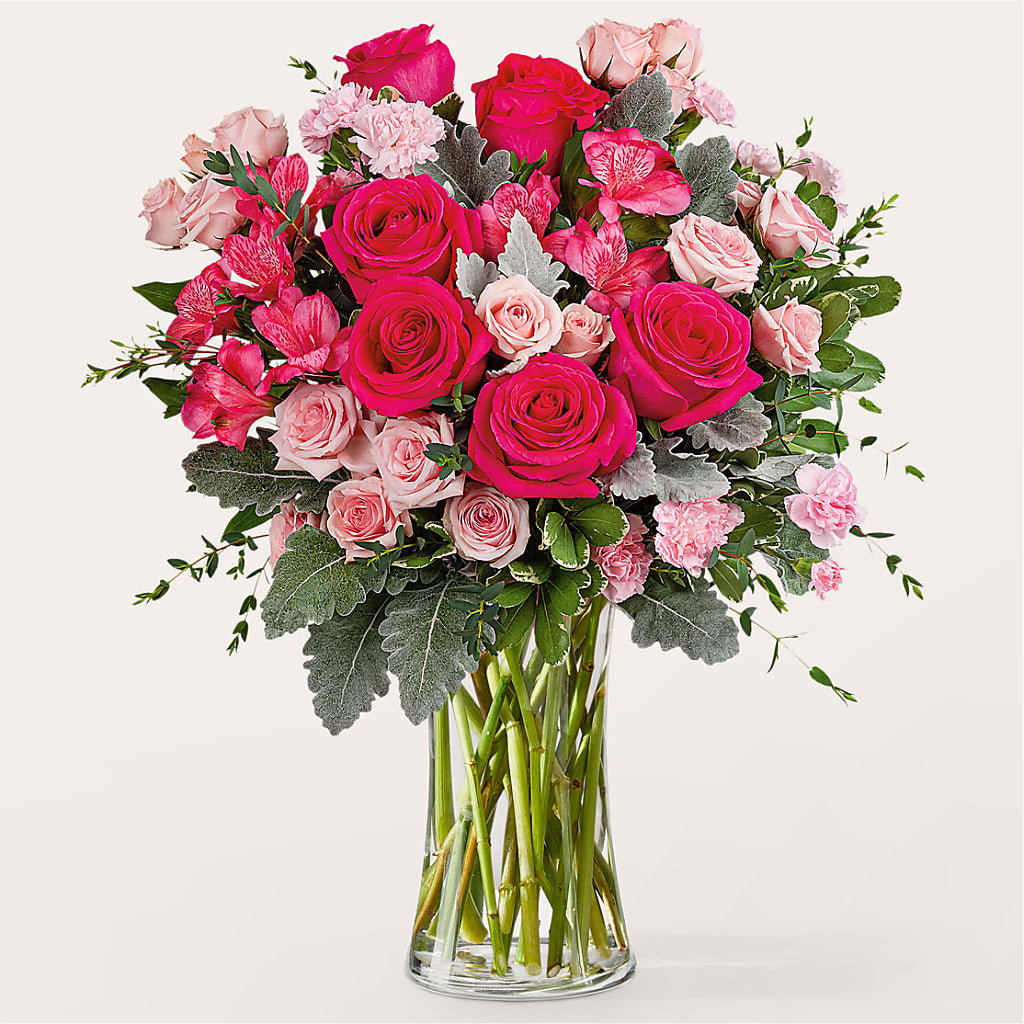 Tickled Pink Bouquet – MARAVILLA'S FLOWER SHOP, Sacramento CA