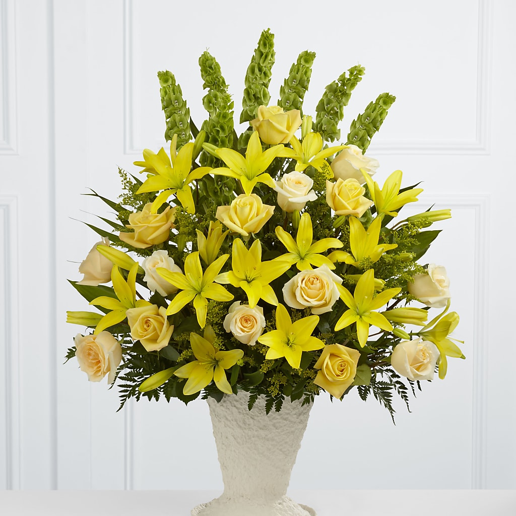 Golden Memories Arrangement – MARAVILLA'S FLOWER SHOP, Sacramento CA