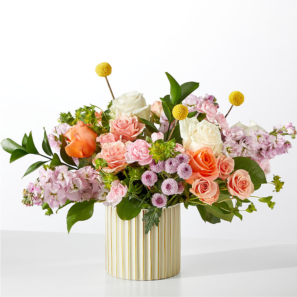 French Market Bouquet with Ivory Vase – MARAVILLA'S FLOWER SHOP, Sacramento CA