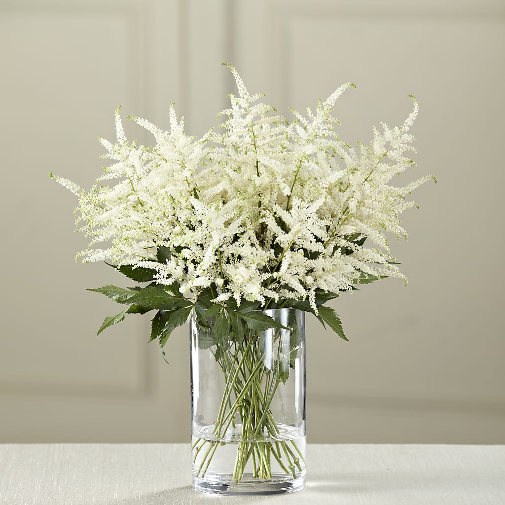 White Astilbe Bouquet – MARAVILLA'S FLOWER SHOP, Sacramento CA