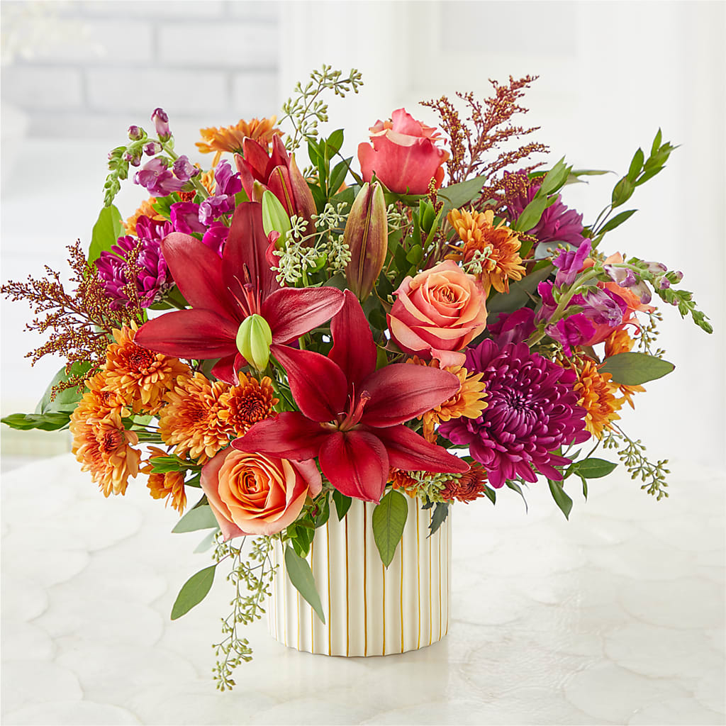 Burgundy Landscape Bouquet – MARAVILLA'S FLOWER SHOP, Sacramento CA