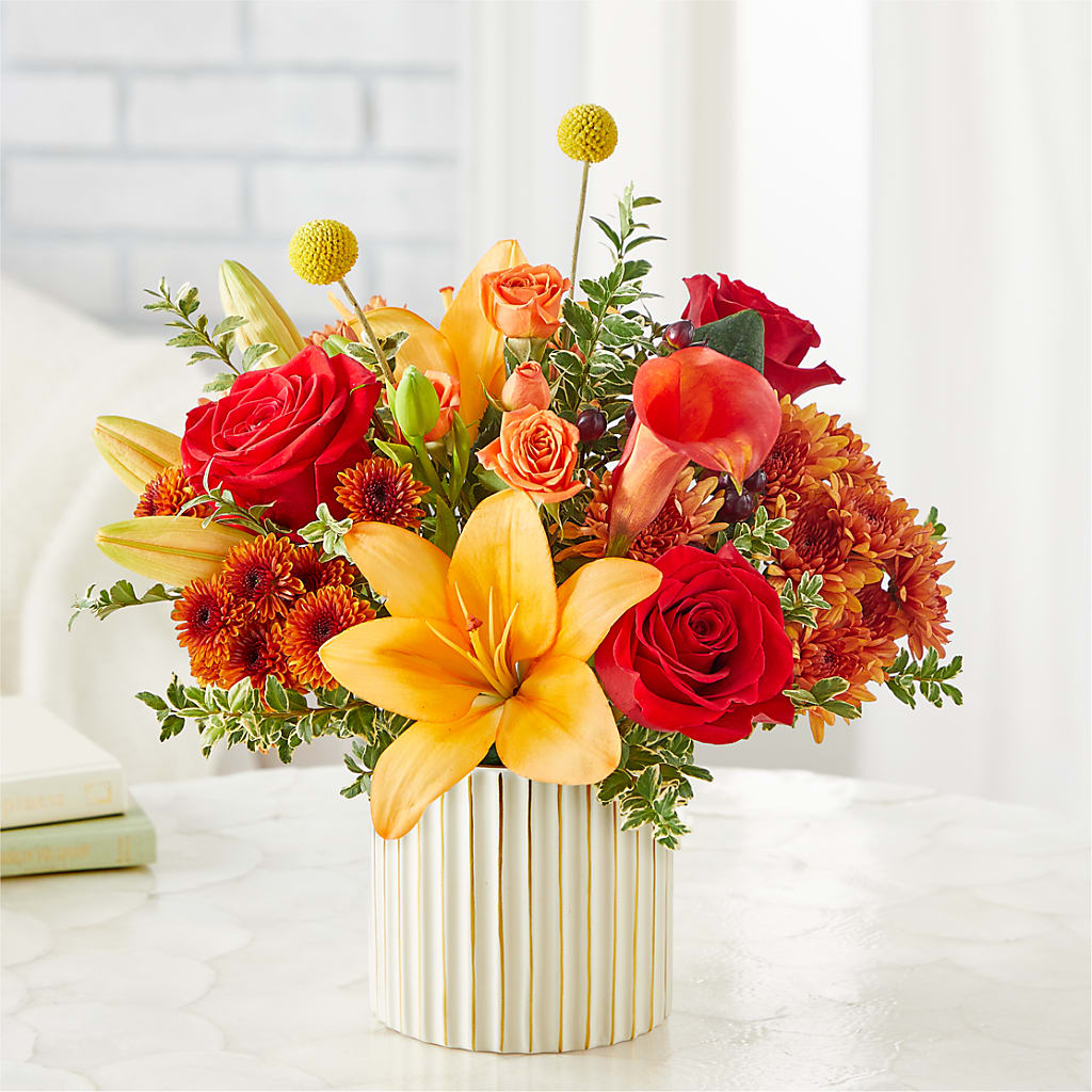 Scarlet Skies Bouquet – MARAVILLA'S FLOWER SHOP, Sacramento CA