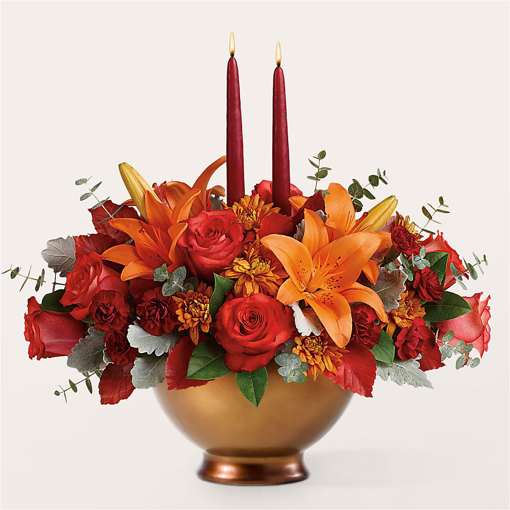 Fruits of Fall Centerpiece – MARAVILLA'S FLOWER SHOP, Sacramento CA