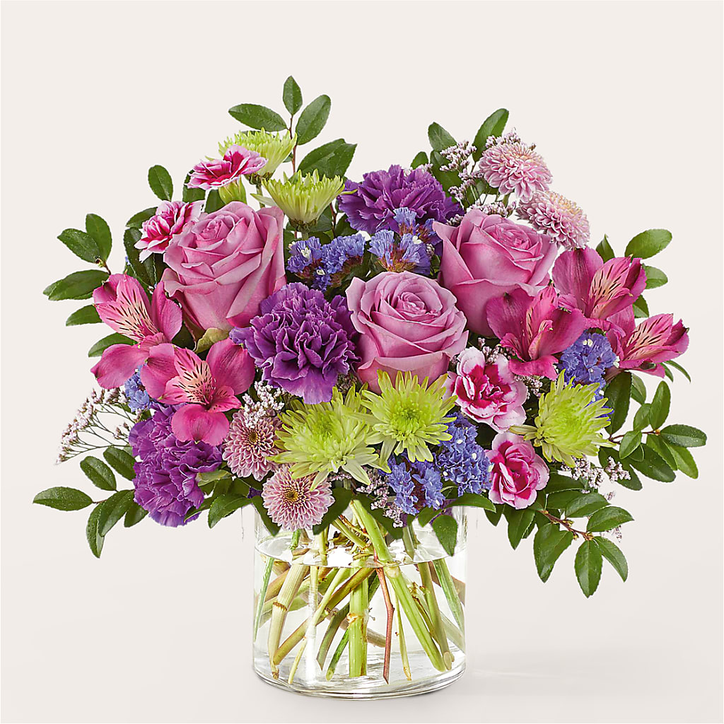 Glass Half Full Bouquet – MARAVILLA'S FLOWER SHOP, Sacramento CA