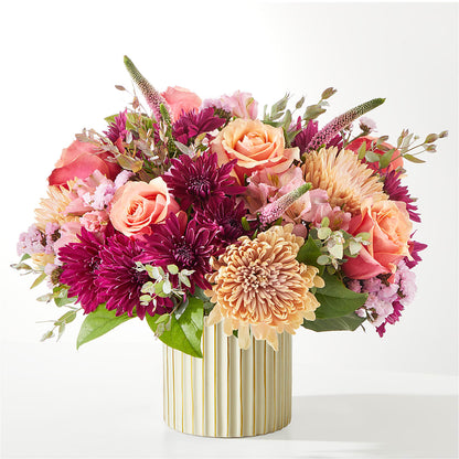 Berry Cobbler Bouquet with Ivory Vase – MARAVILLA'S FLOWER SHOP, Sacramento CA